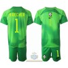 Maglia da Calcio Portiere Brasile Alisson Becker 1 Trasferta Mondiali 2022 per Bambino